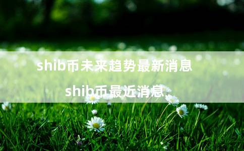 shib币未来趋势最新消息（shib币最近消息）