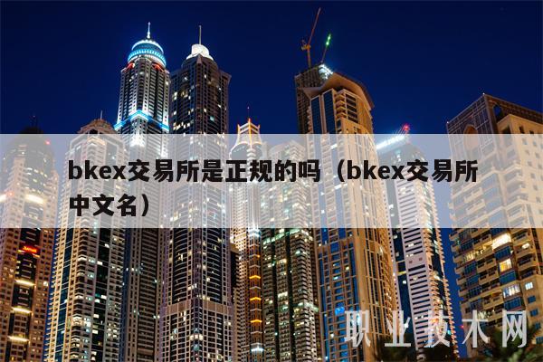 bkex交易所是正规的吗（bkex交易所中文名）