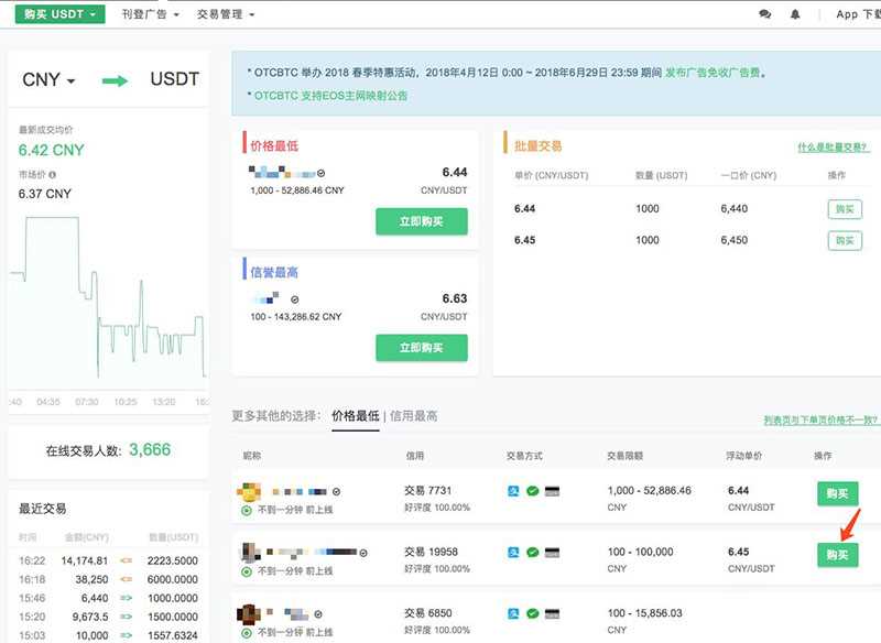 OTCBTC交易所如何使用场外交易购买USDT？