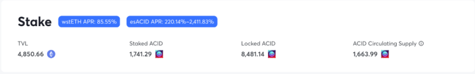 90%APR，LSDFi协议0xAcid是如何做到最高的收益率？