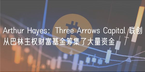 Arthur Hayes：Three Arrows Capital 联创从巴林主权财富基金筹集了大量资金