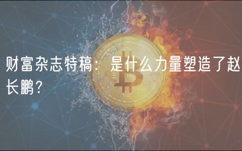 财富杂志特稿：是什么力量塑造了赵长鹏？