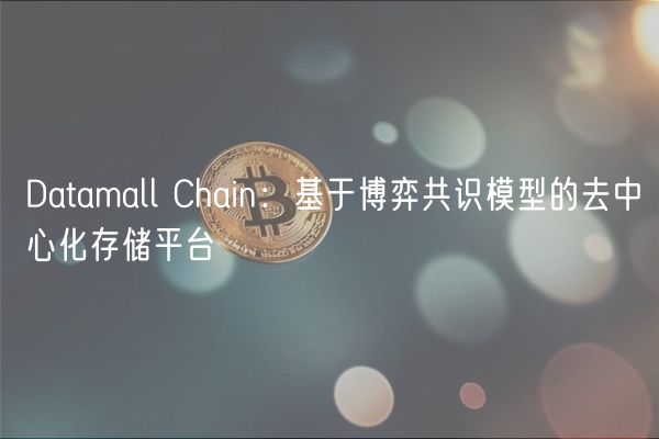 Datamall Chain：基于博弈共识模型的去中心化存储平台