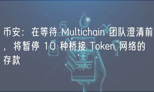 币安：在等待 Multichain 团队澄清前，将暂停 10 种桥接 Token 网络的存款